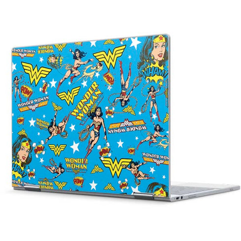 DC Comics Wonder Woman Action pose pattern Pixelbook Skin